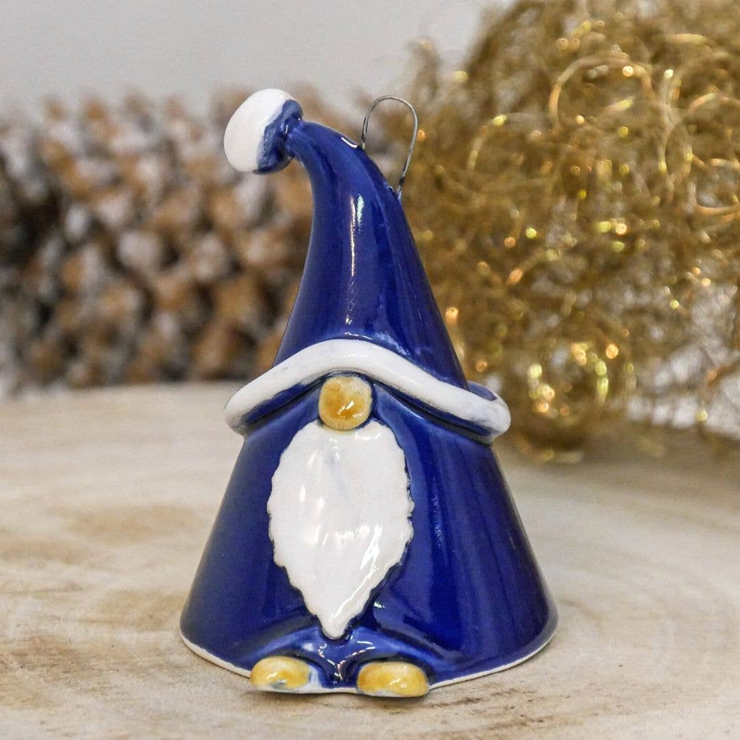 Gnome porte-bonheur | Nain de Noël (environ 8 cm) + bâton: Rouge