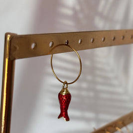 Mix and Match – Boucles d'oreilles simples avec pendentif: Lune-changement