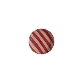 Plateau Rondo 10 cm - Rayures Bordeaux