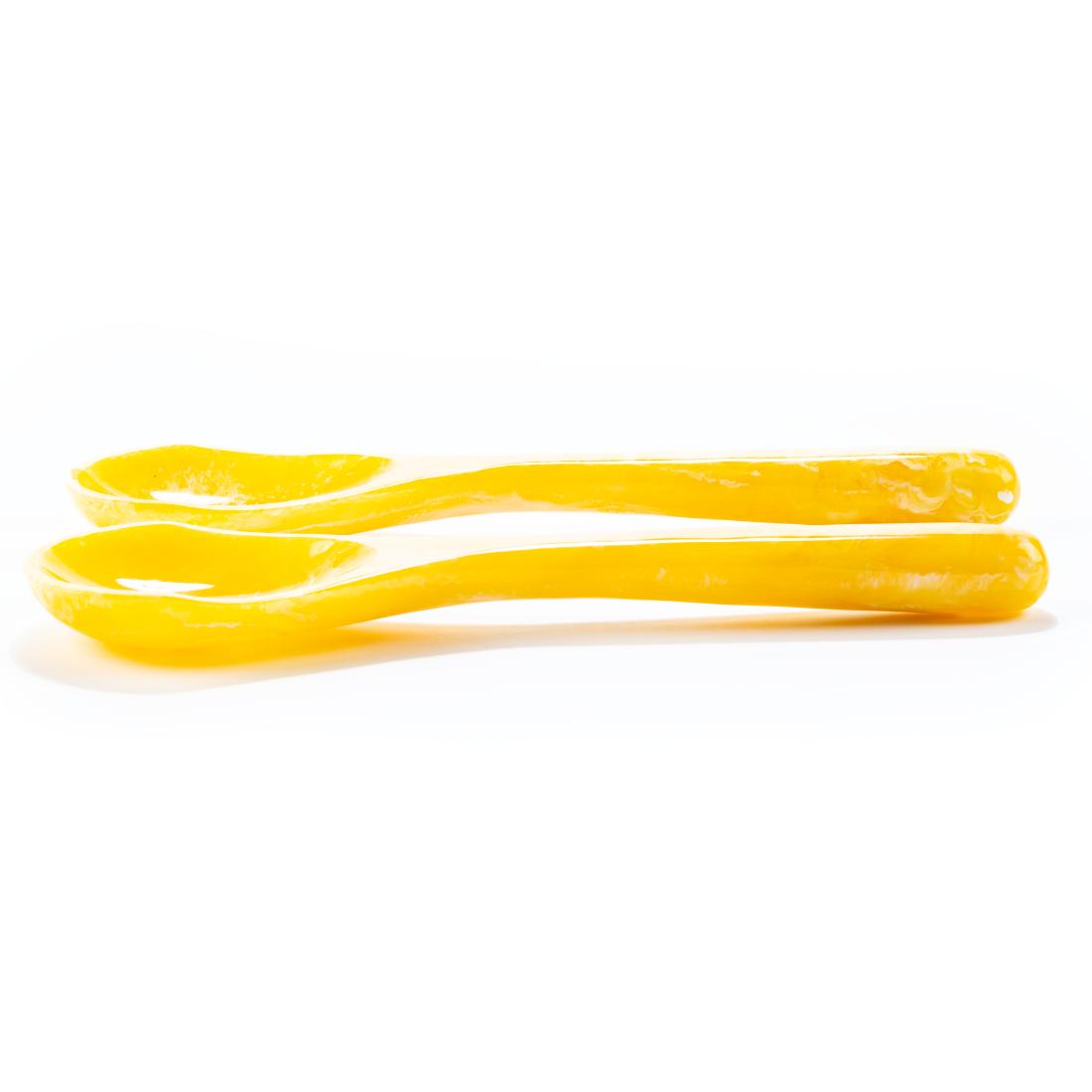 Couverts à salade | Ensemble d'ustensiles à salade | Paon | Soleil jaune