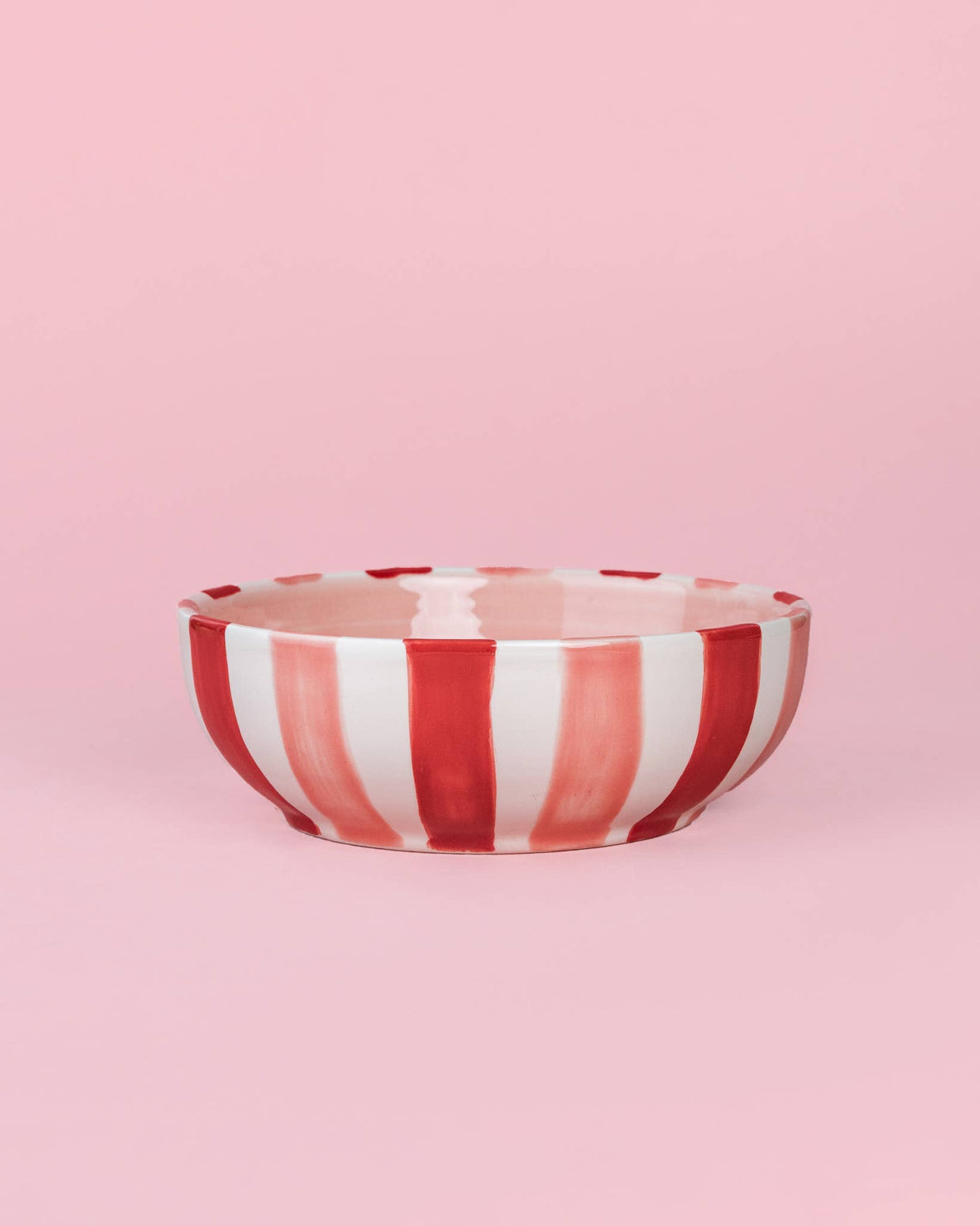 Assiette râpe-ail en céramique - rose moyen et rouge - Sweetheart