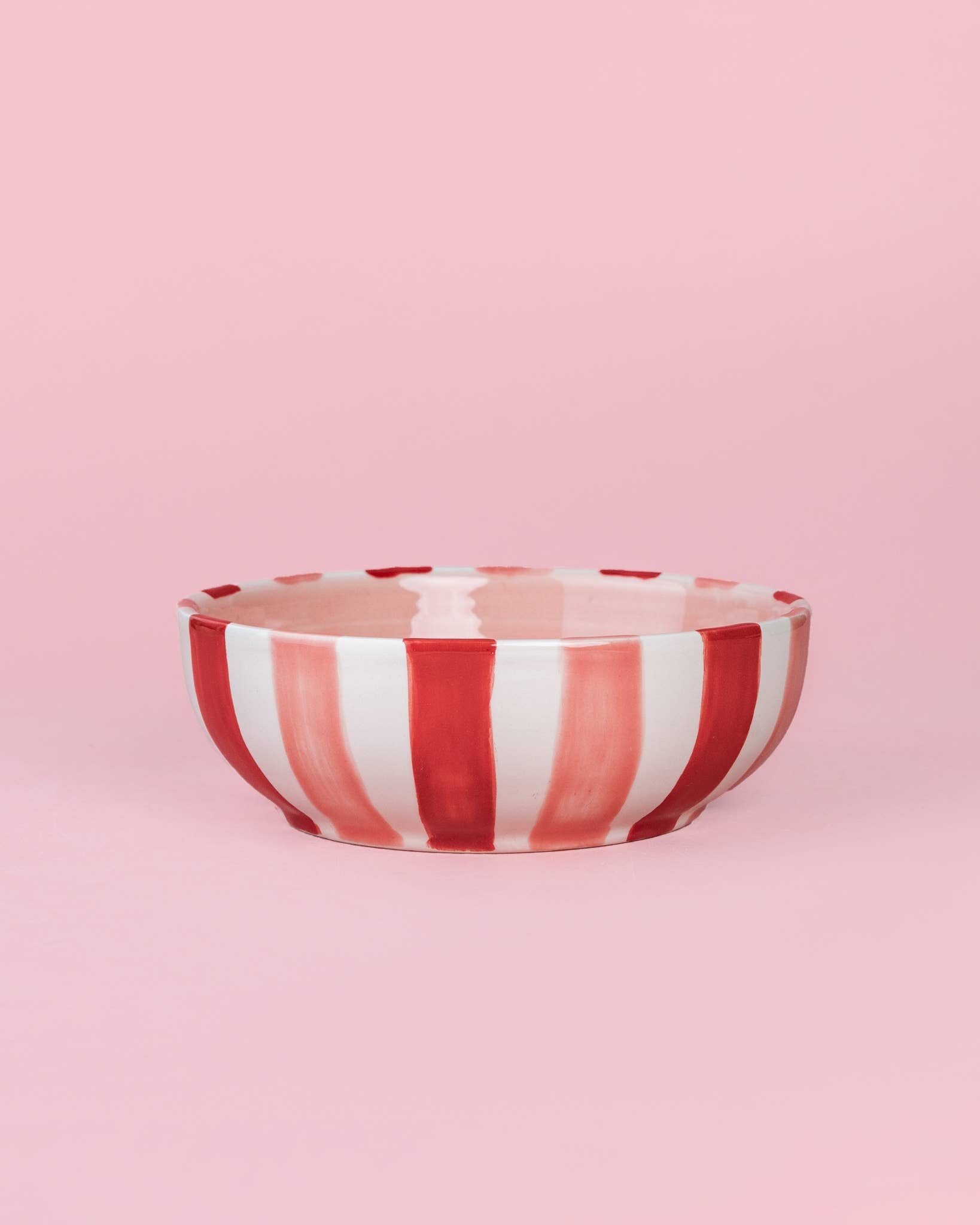 Assiette râpe-ail en céramique - rose moyen et rouge - Sweetheart
