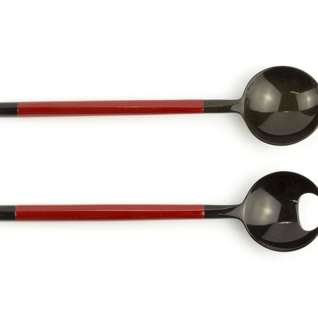 Couverts ronds en forme de griffe de crabe avec laque rouge: Rouge