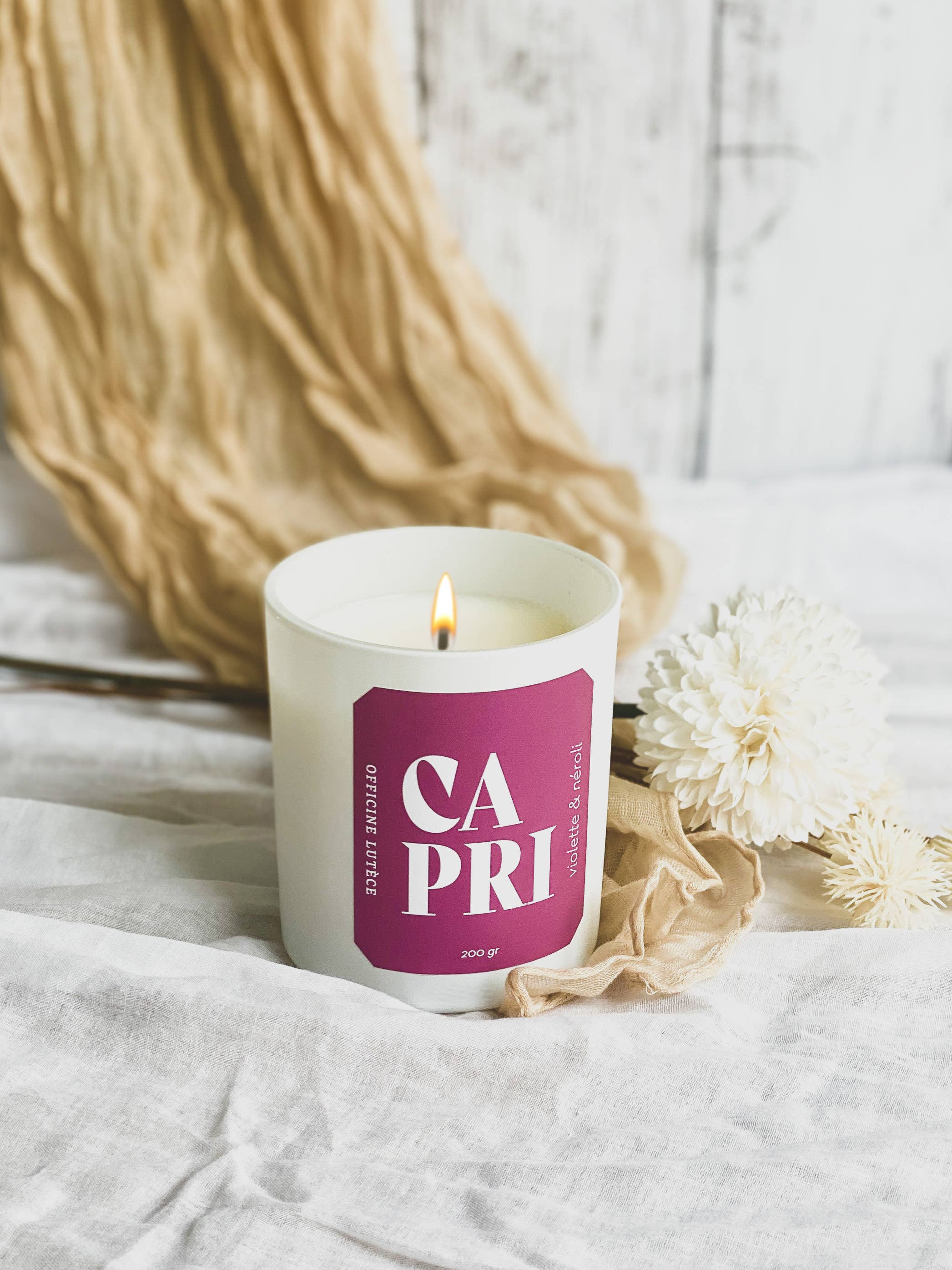 ☀️ Bougie Parfumée Capri - Violette & Néroli