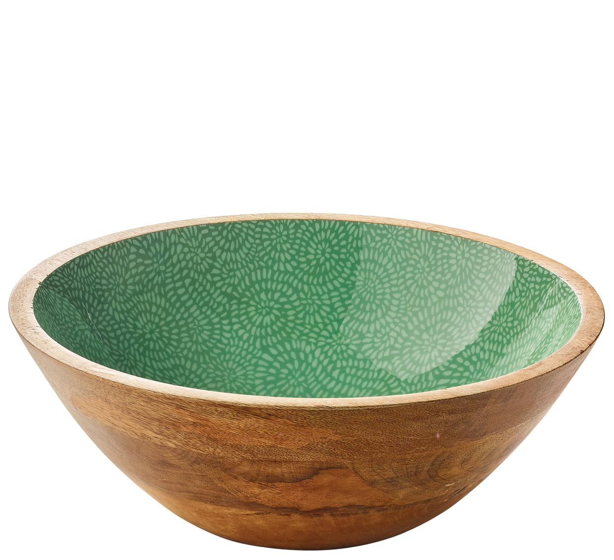 Saladier BRUSH GREEN, mangue, Ø 30 cm