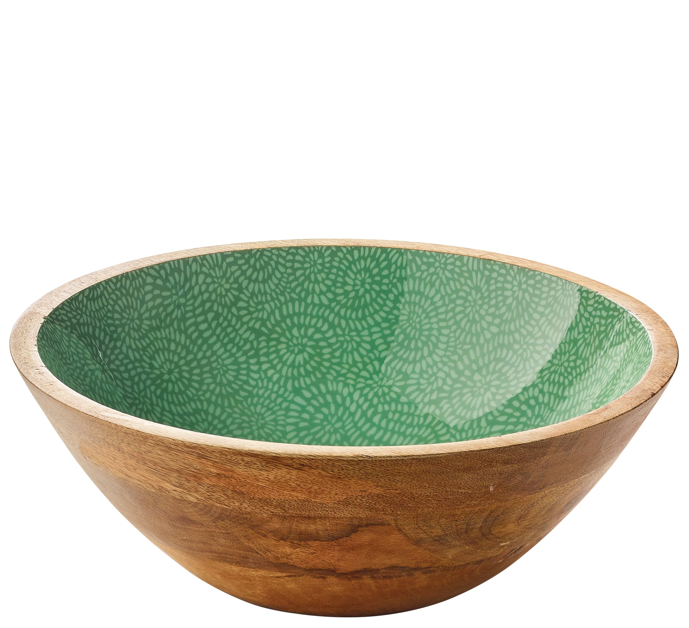 Saladier BRUSH GREEN, mangue, Ø 30 cm