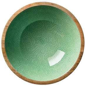 Saladier BRUSH GREEN, mangue, Ø 30 cm