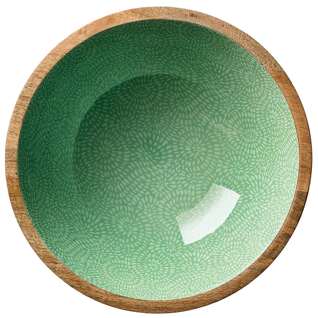 Saladier BRUSH GREEN, mangue, Ø 35 cm