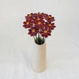 Marguerite en céramique diamètre env. 3,5 cm, tige 20 cm: Jaune