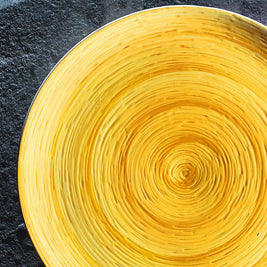Assiette creuse MEMENTO, 27cm, Jaune, SERAFINO