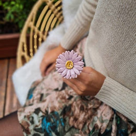 Gerbera en céramique diamètre env. 5 cm | tige 39 cm: Jaune
