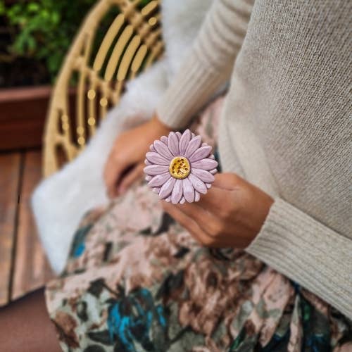 Gerbera en céramique diamètre env. 5 cm | tige 39 cm: Rose
