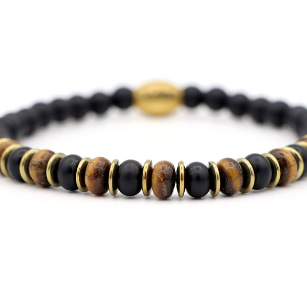 Enam Jimat Œil de tigre (argent ou or): Zilver / 20 cm wrist size (XL)