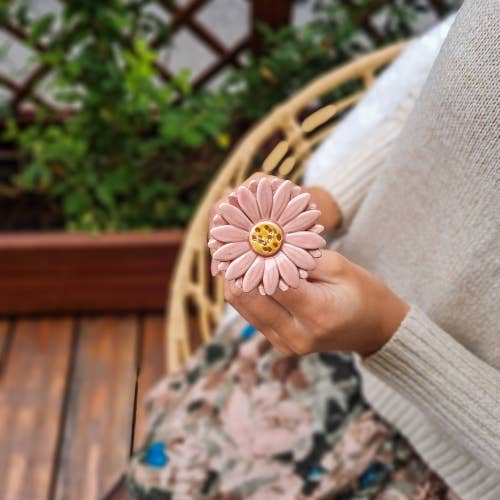 Gerbera en céramique diamètre env. 5 cm | tige 39 cm: Rouge