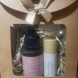 Coffret  Sérum Géranium + beurre de cacao