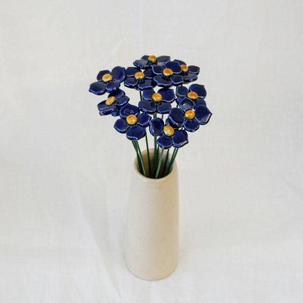 Hortensia en céramique diamètre env. 3 cm | tige 20 cm: Rose