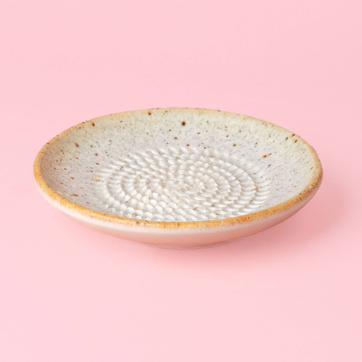 Râpe à ail en céramique - Petite - Beige - Sable