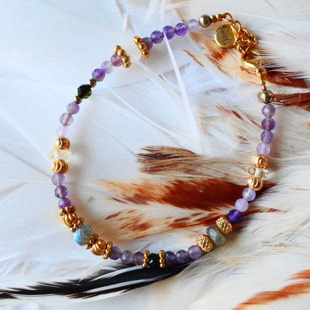 Bracelet Saptaratna - 7 Chakras Pierres Naturelles