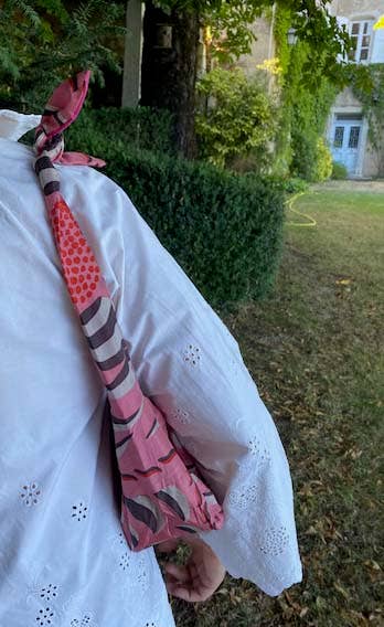 Sac Bobby en Soie Forget me not Rose