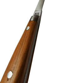 Lancette à huîtres avec manche en bois d'olivier résistante