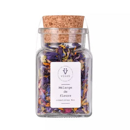 Mélange de fleurs comestibles