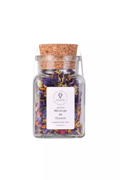 Mélange de fleurs comestibles
