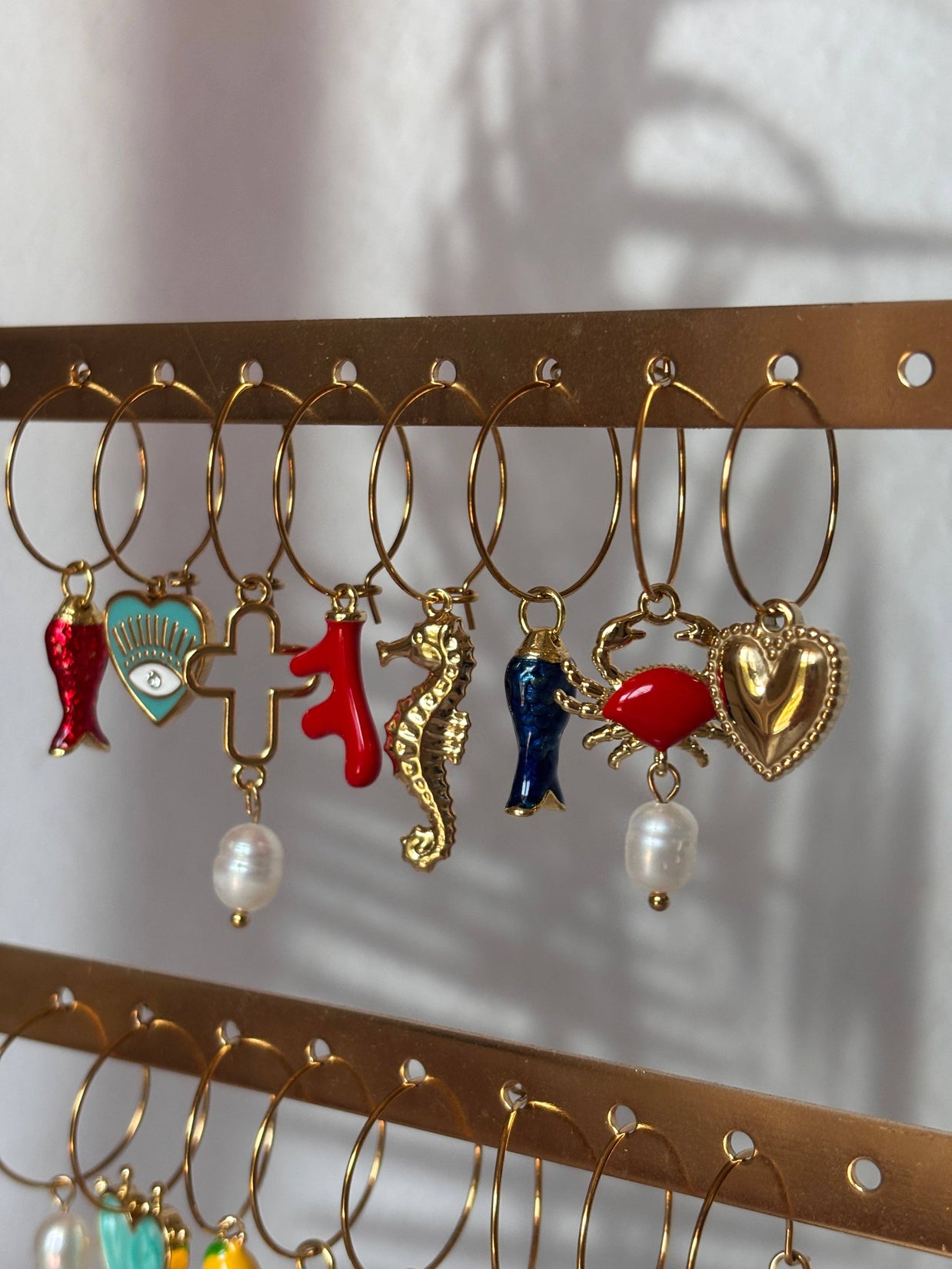 Mix and Match – Boucles d'oreilles simples avec pendentif: Lune-changement