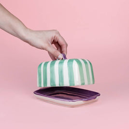 Beurrier en céramique - Esmeralda