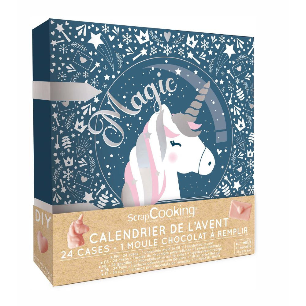 Calendrier de l'avent Licorne pour chocolat à remplir