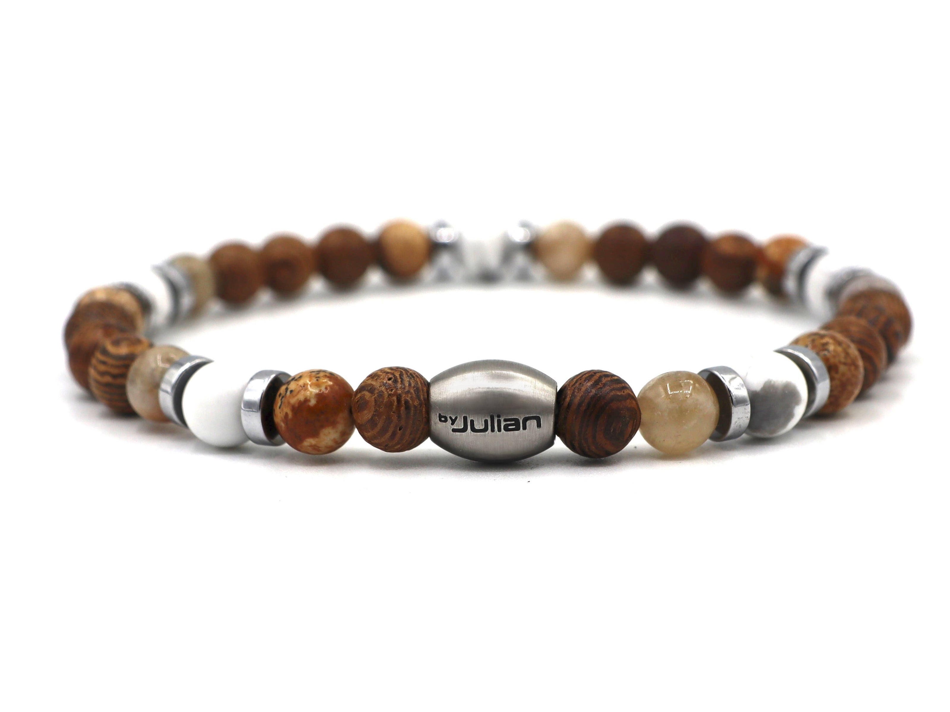 Enam Campur naturel (argent ou or): Argent / Taille de poignet XL-XXL 20-21 cm