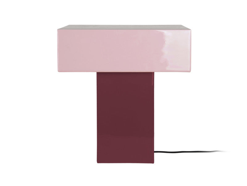 Lampe de table Grato Recto Mauve foncé et lavande