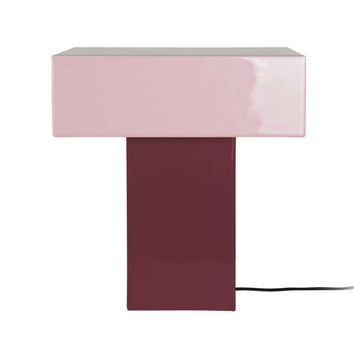 Lampe de table Grato Recto Mauve foncé et lavande