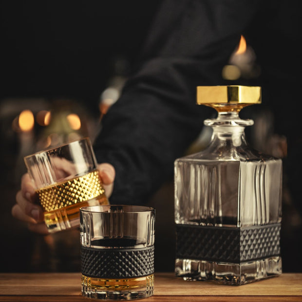 COFFRET CADEAU WHISKY NOIR AVEC CARAFE