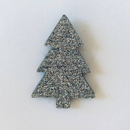 Pin's en paillettes - Sapin plein: Doré