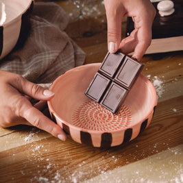 Râpe à ail - Céramique - Grand chocolat