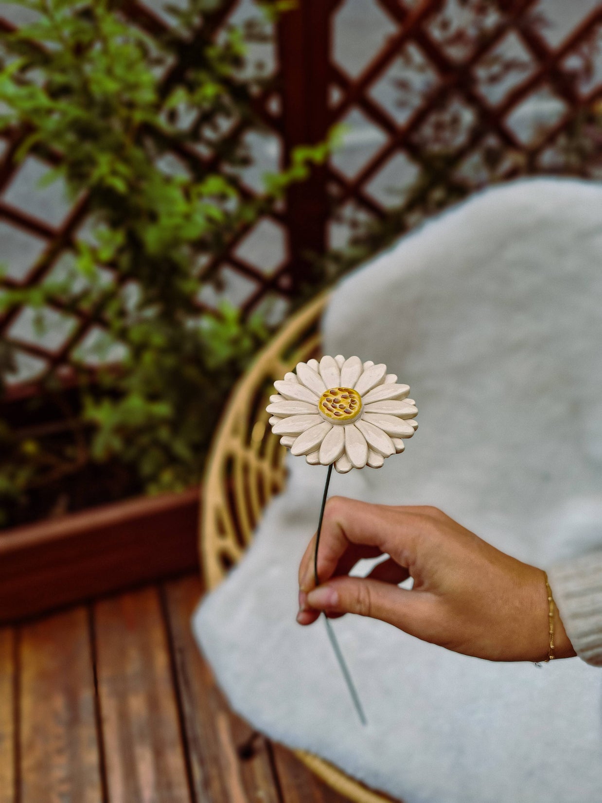 Gerbera Ø env. 5 cm | Tige de 39 cm: Lila