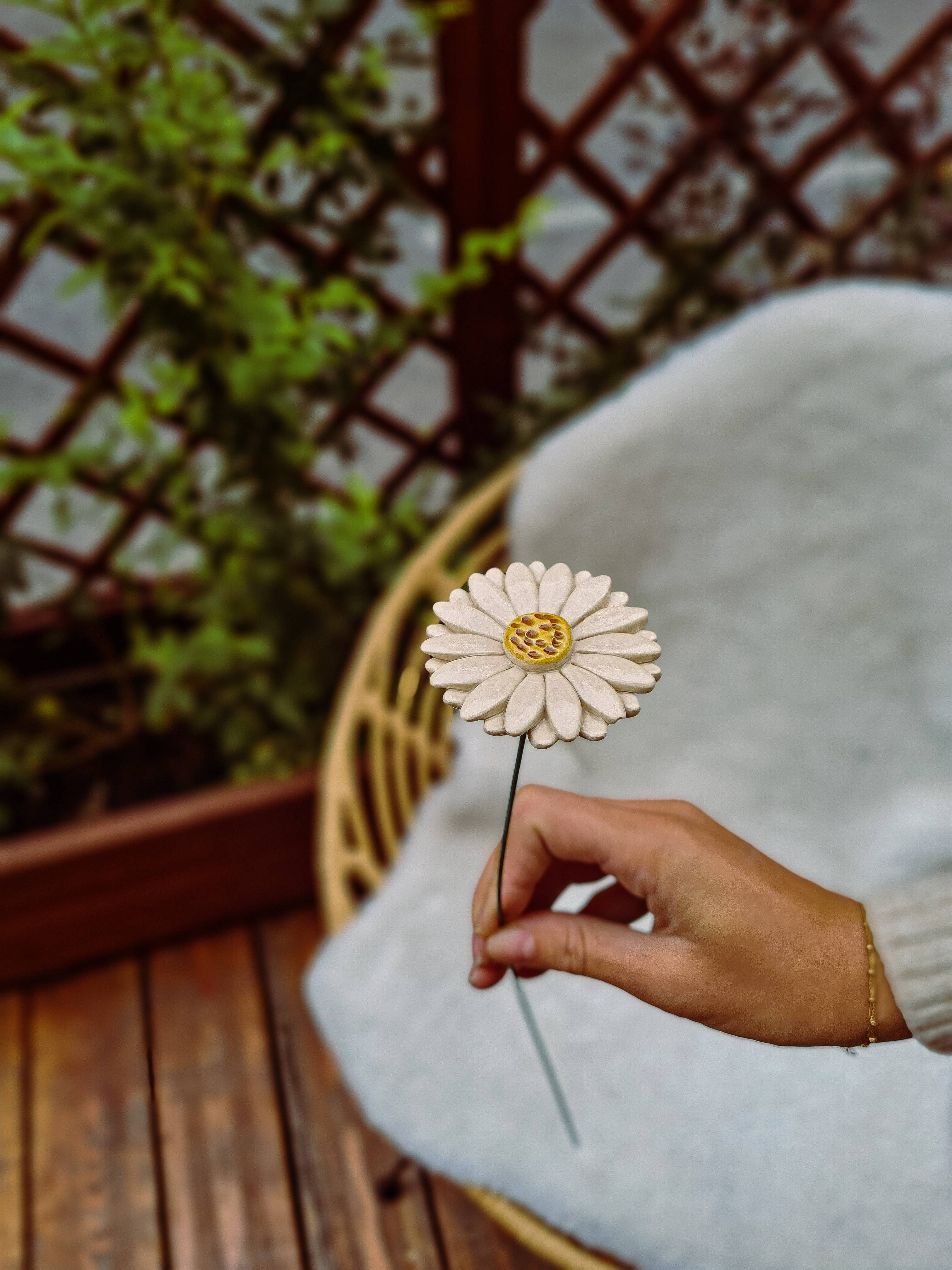Gerbera Ø env. 5 cm | Tige de 39 cm: Lila