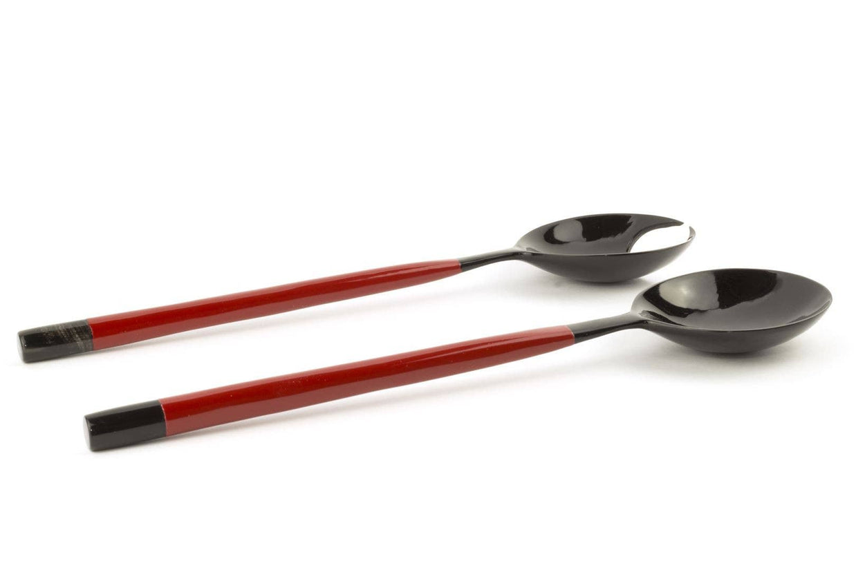 Couverts ronds en forme de griffe de crabe avec laque rouge: Rouge