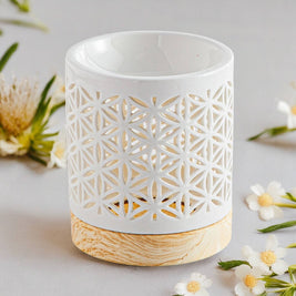 Brûle Parfum fleur de vie Flower – Brûleur en céramique