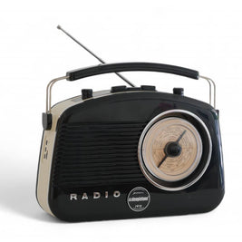 Radio Brighton classique style vintage FM/MW/LW avec Bluetooth: Noir