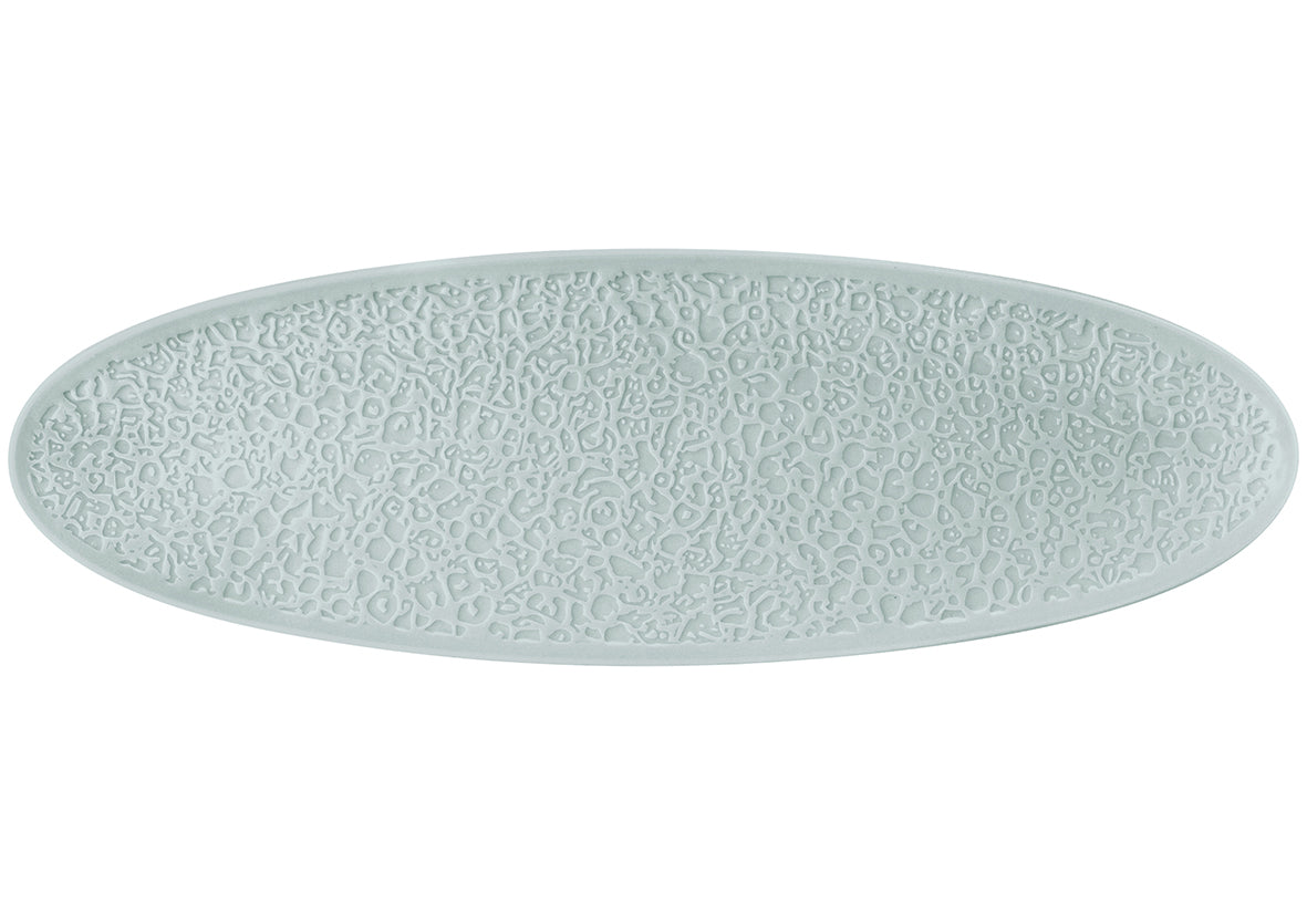 PLAT OVAL 44X14CM relief complet
