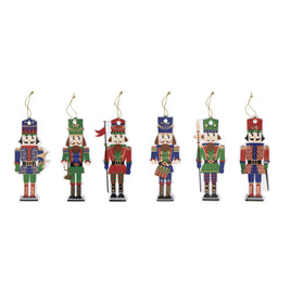 Set de 6 ornements en porcelaine NUTCRACKER