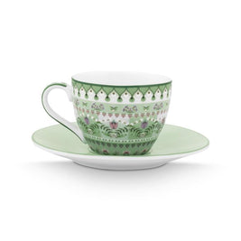 Paire tasse Expresso set 2 Lily & Lotus Light Green, Pip Studio