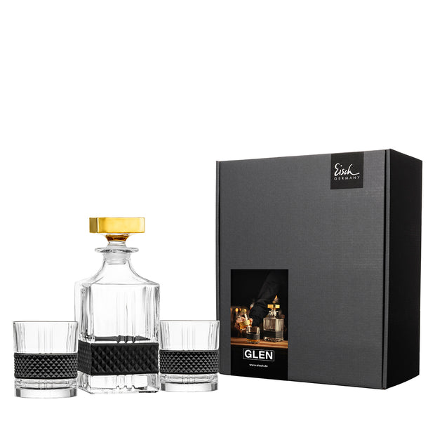 COFFRET CADEAU WHISKY NOIR AVEC CARAFE