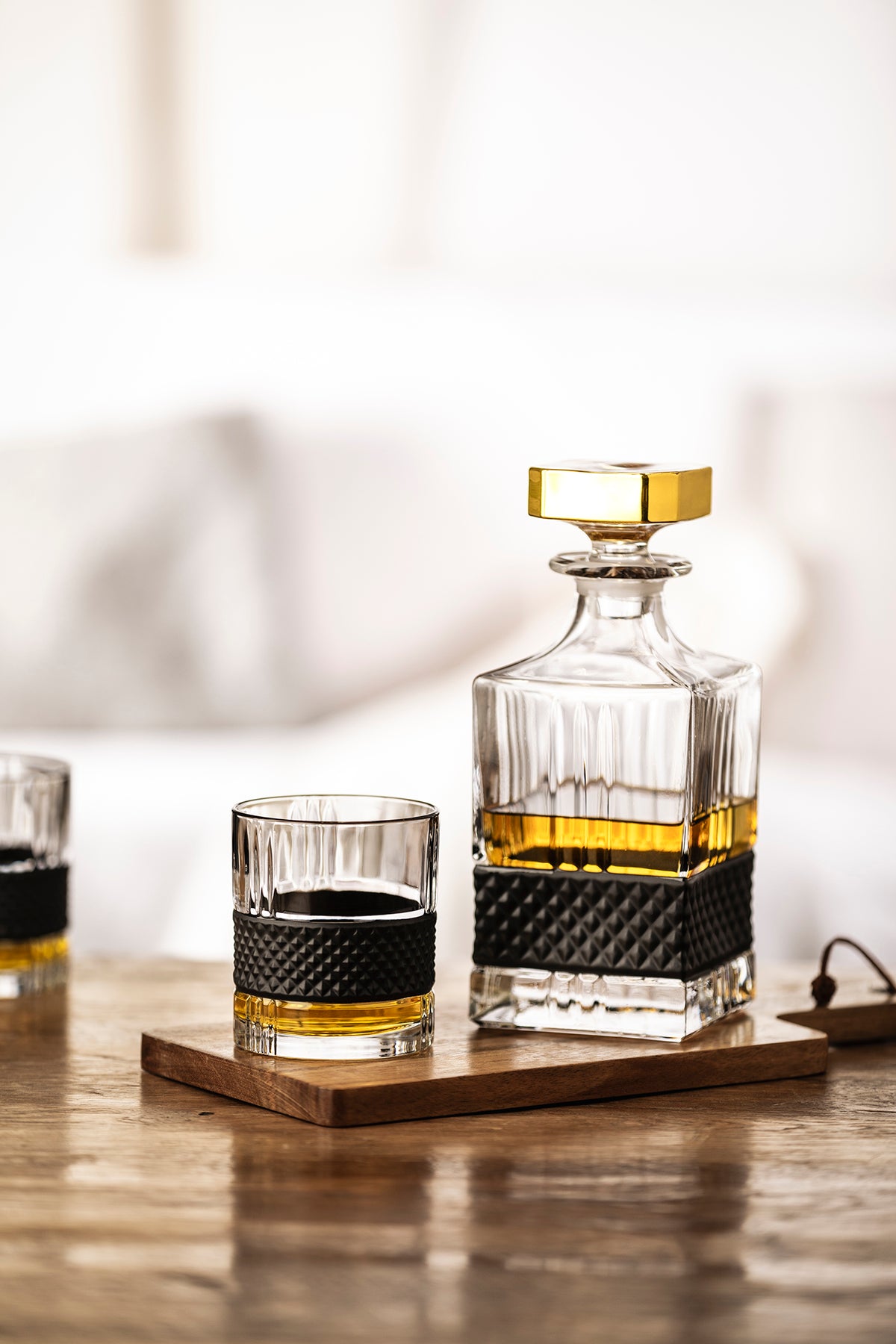 COFFRET CADEAU WHISKY NOIR AVEC CARAFE