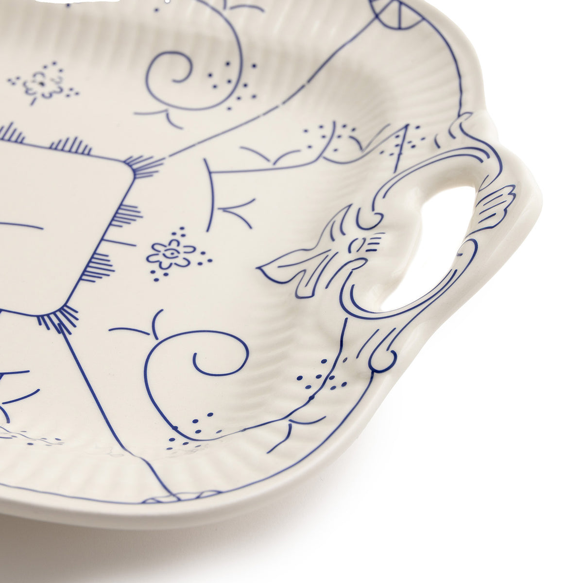 PLAT A CAKE 30X23CM  - ROYAL BOCH COPENHAGUE