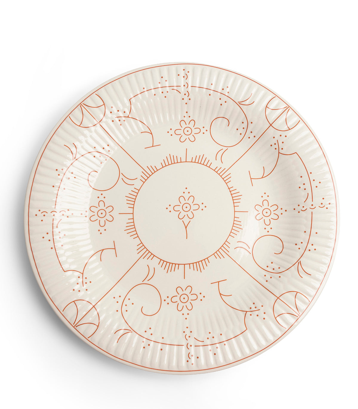 ASSIETTE CREUSE 24.5CM -ROYAL BOCH COPENHAGUE CORAL ROSE