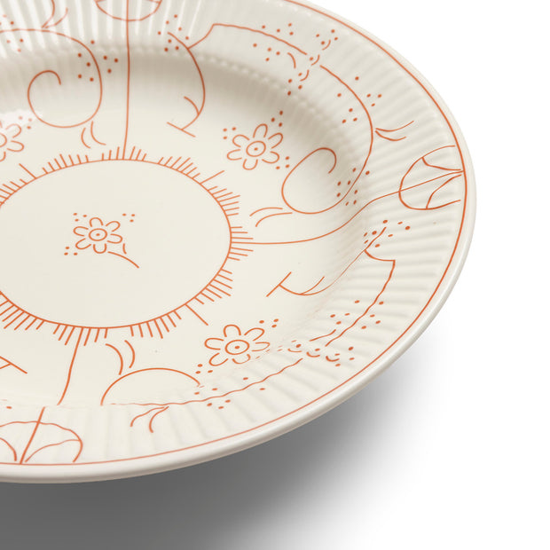 ASSIETTE CREUSE 24.5CM -ROYAL BOCH COPENHAGUE CORAL ROSE