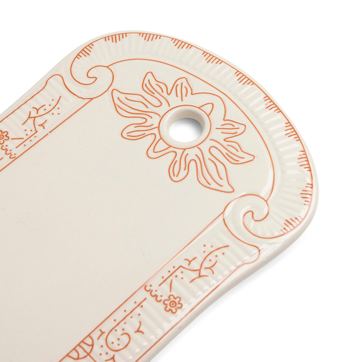 PLANCHE À PAIN 25X15CM - ROYAL BOCH COPENHAGUE CORAL ROSE