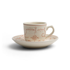 TASSE ET SOUCOUPE 0,2L-ROYAL BOCH COPENHAGUE CORAL ROSE